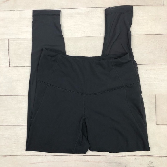 Yogalicious High Waisted Mesh Back Leggings Gray - Picture 3 of 6